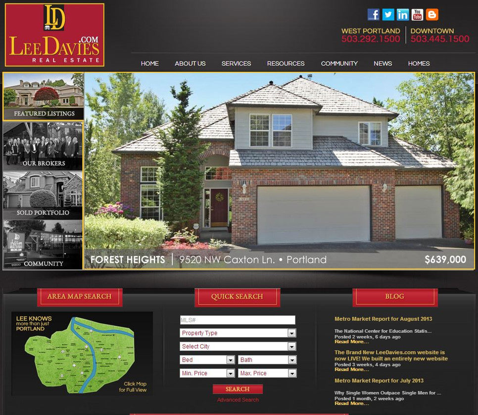 real estate agent web site